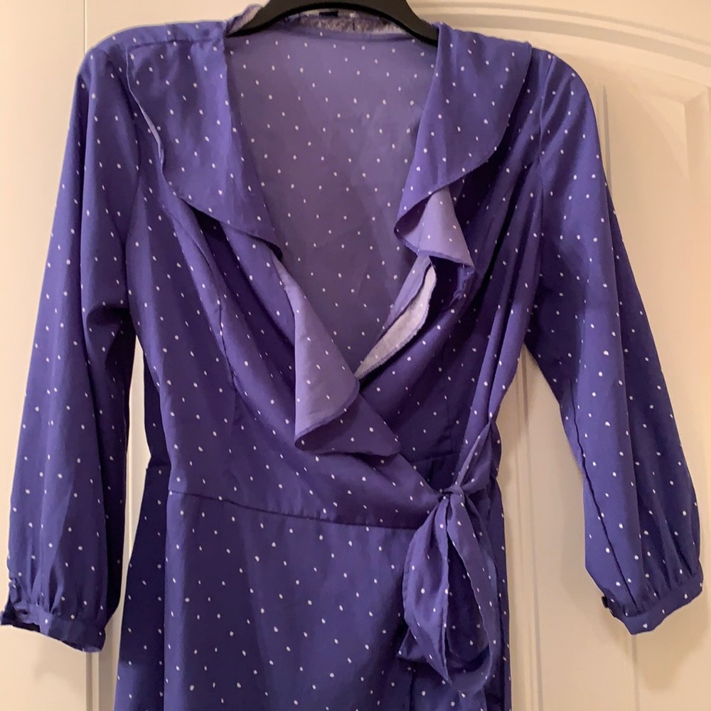 Banana Republic 3/4 sleeve wrap blouse